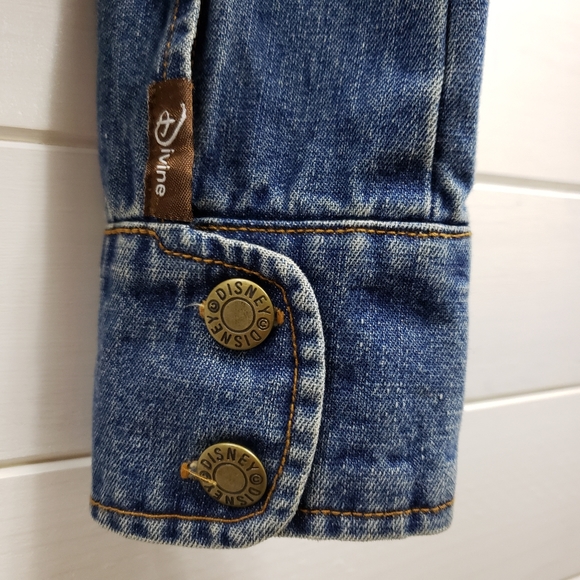 Disney's Tinkerbell embroidered cropped jean jacket - Picture 7 of 14